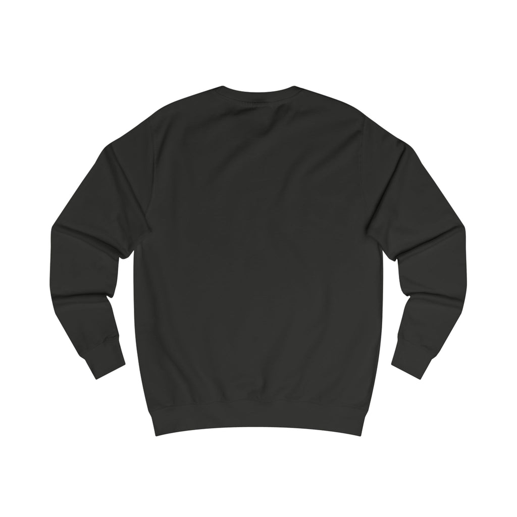 Minimal 'ATT' Black Crewneck Sweatshirt — Small Chest Logo, Casual Streetwear