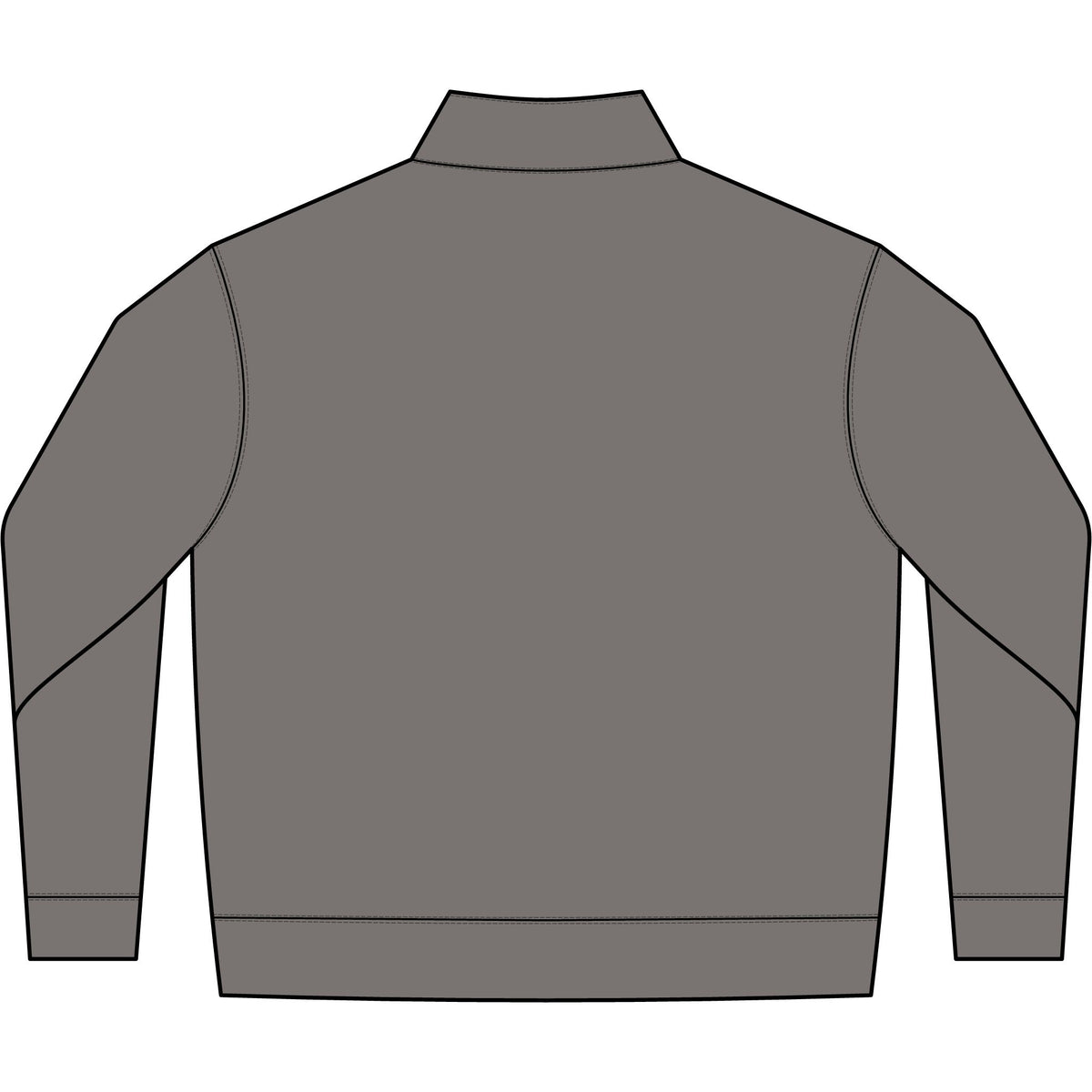 Relaxed Faded Half‑Zip Sweatshirt — Minimalist Everyday Pullover
