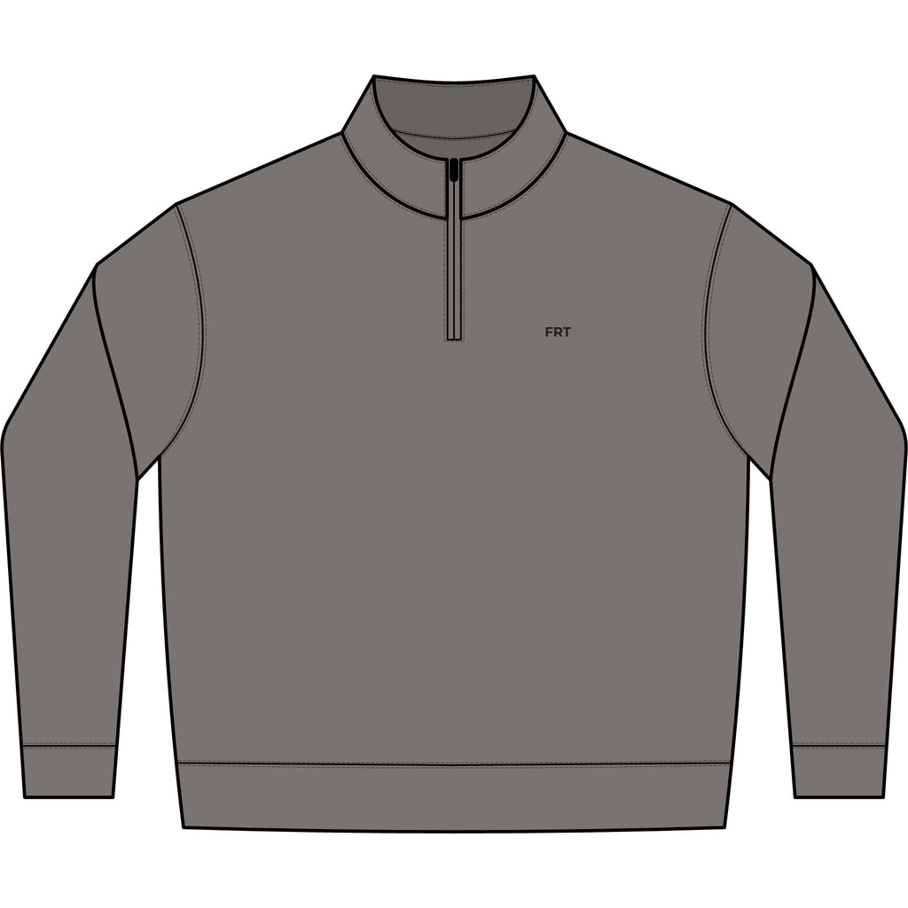 Relaxed Faded Half‑Zip Sweatshirt — Minimalist Everyday Pullover