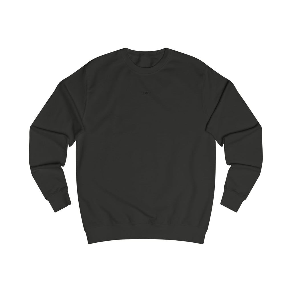 Copy of Minimal 'ATT' Black Crewneck Sweatshirt — Small Chest Logo, Casual Streetwear